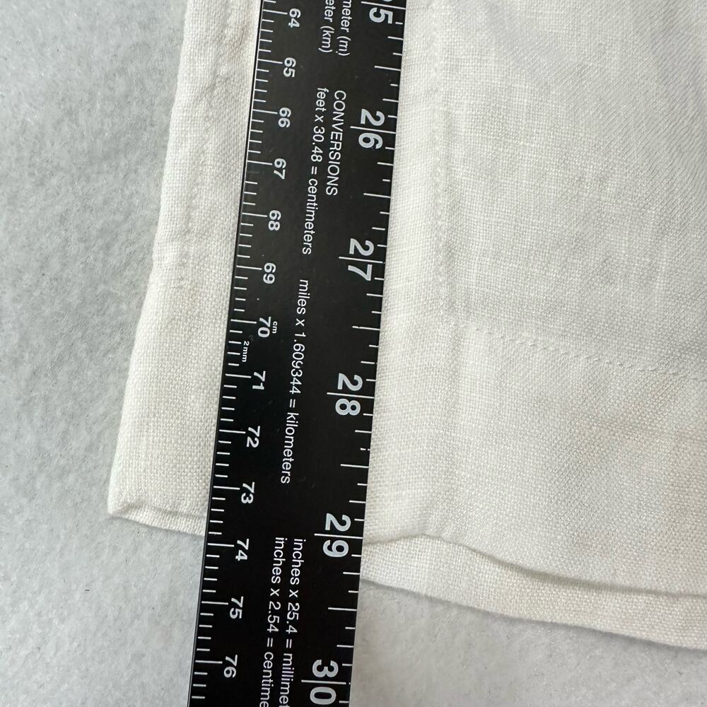 Athleta Retreat 100% Linen Wide Leg Pants in White NWT Size 22 - Picture 8 of 8